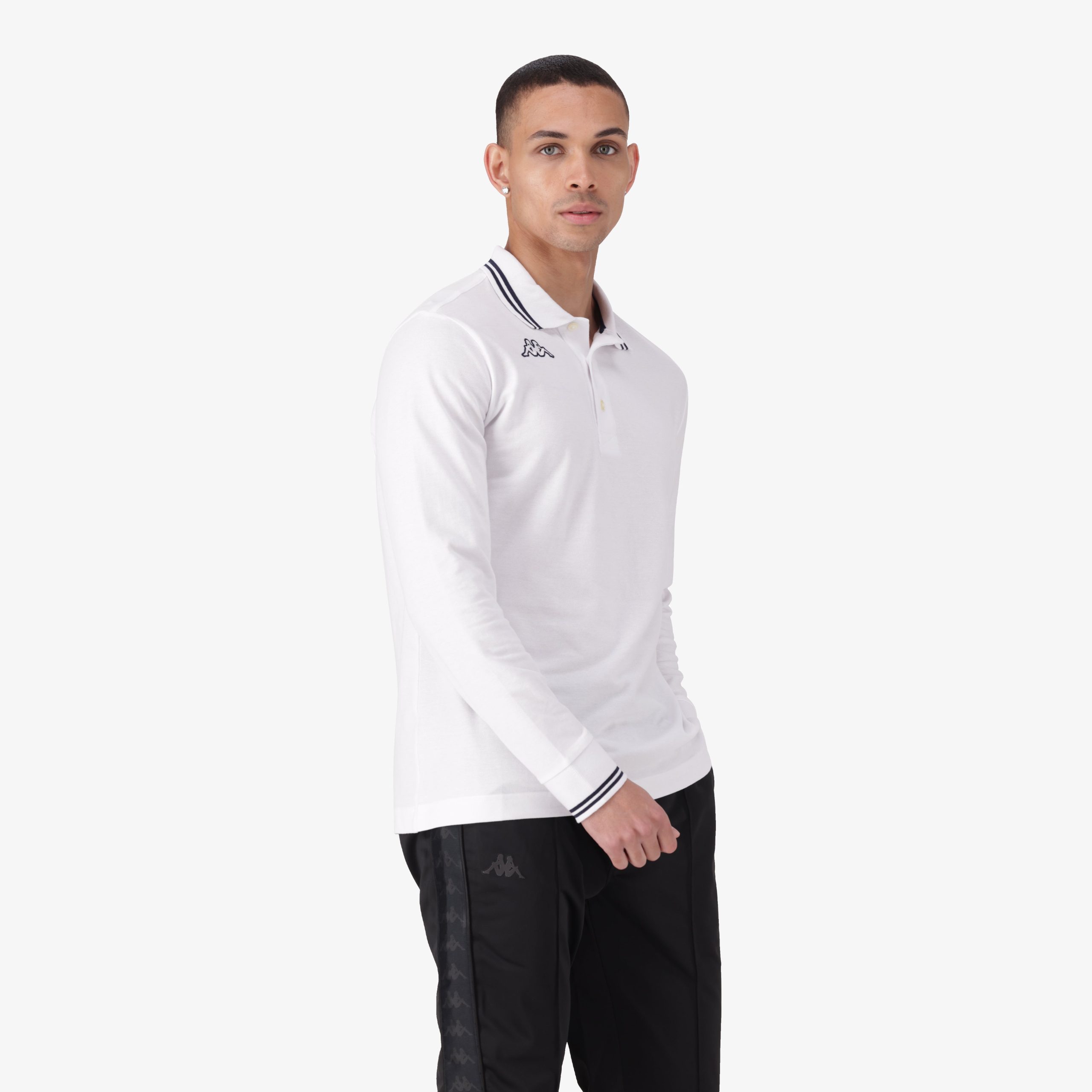 Logo Maltax 5MLS Polo - White/Blue Marine - Image 3