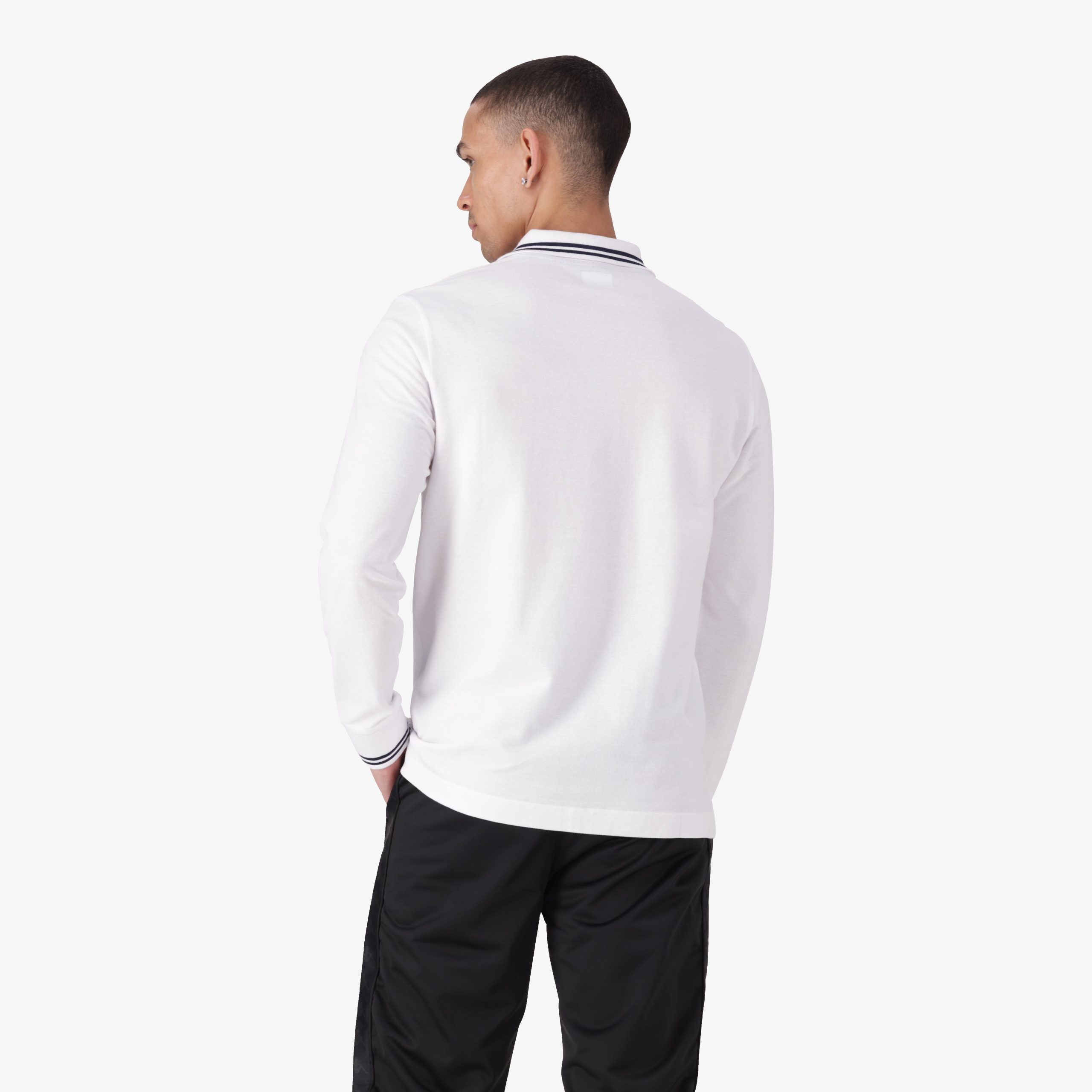 Logo Maltax 5MLS Polo - White/Blue Marine - Image 4