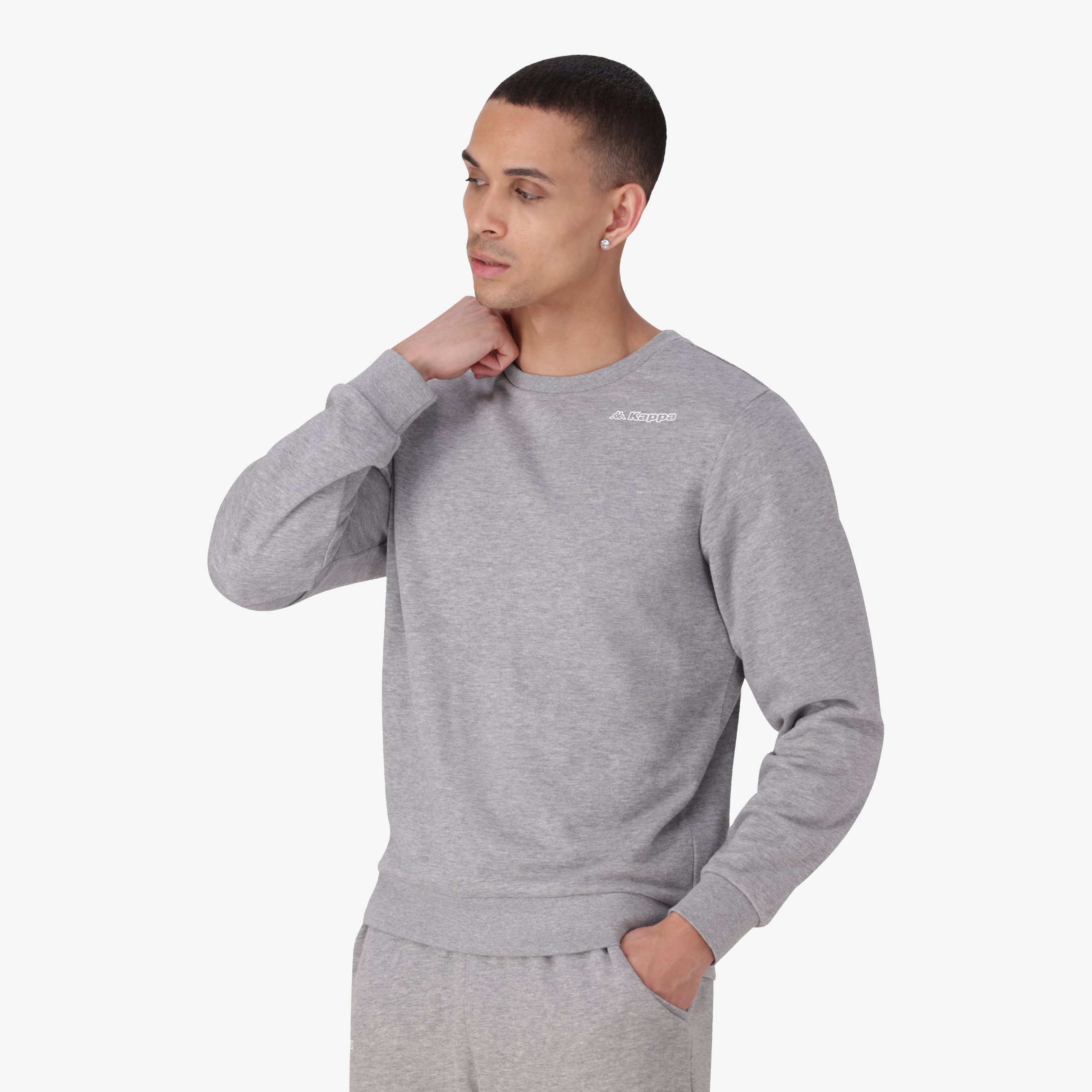Logo Fediro Sweatshirt - Grey Md Mel - Image 5