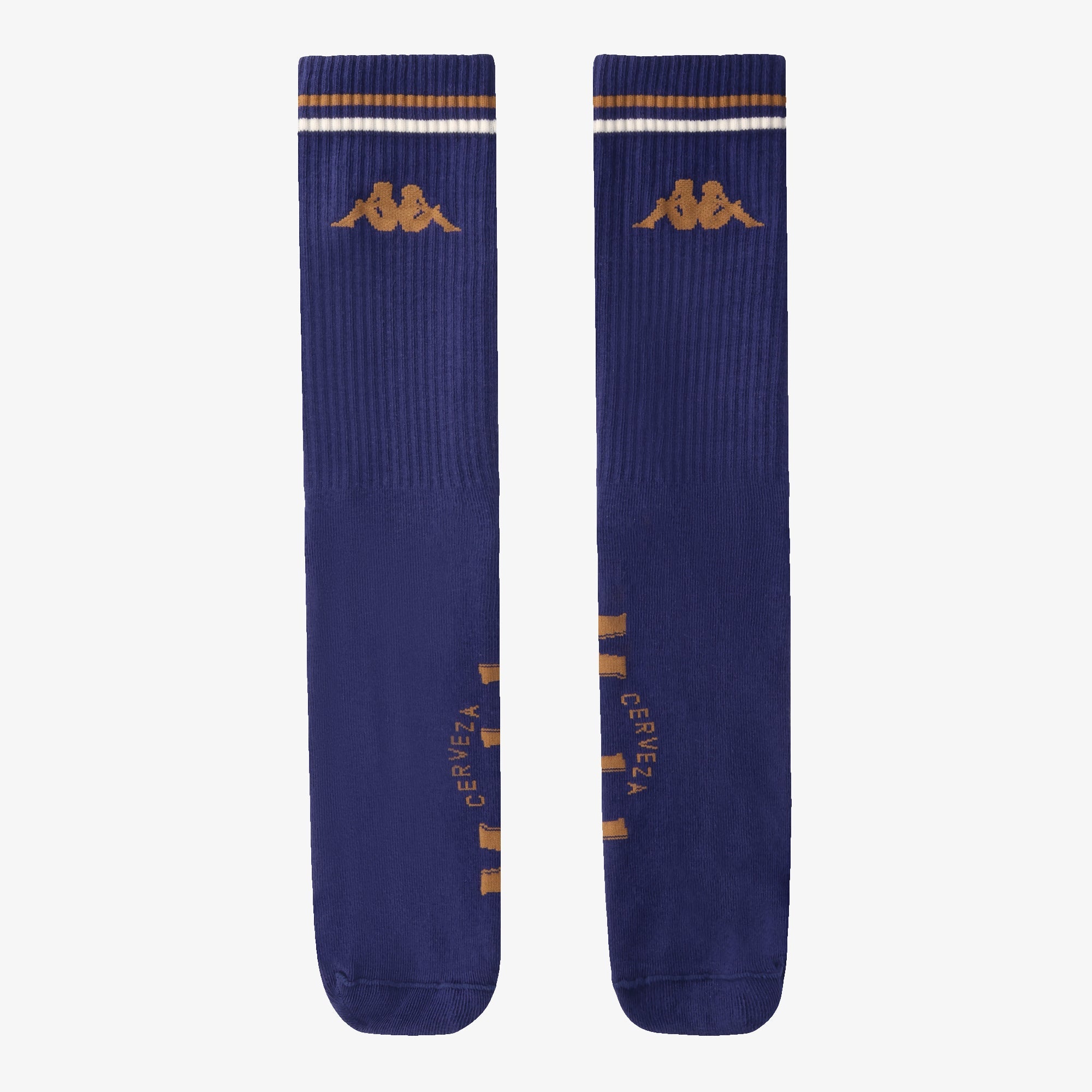 Authentic Abdul Modelo Socks - Blue Evening - White Milk - Brown Pale G - Image 3