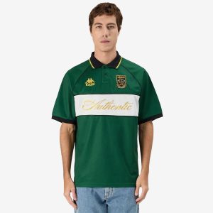 Authentic Norton Polo - Green Eden White