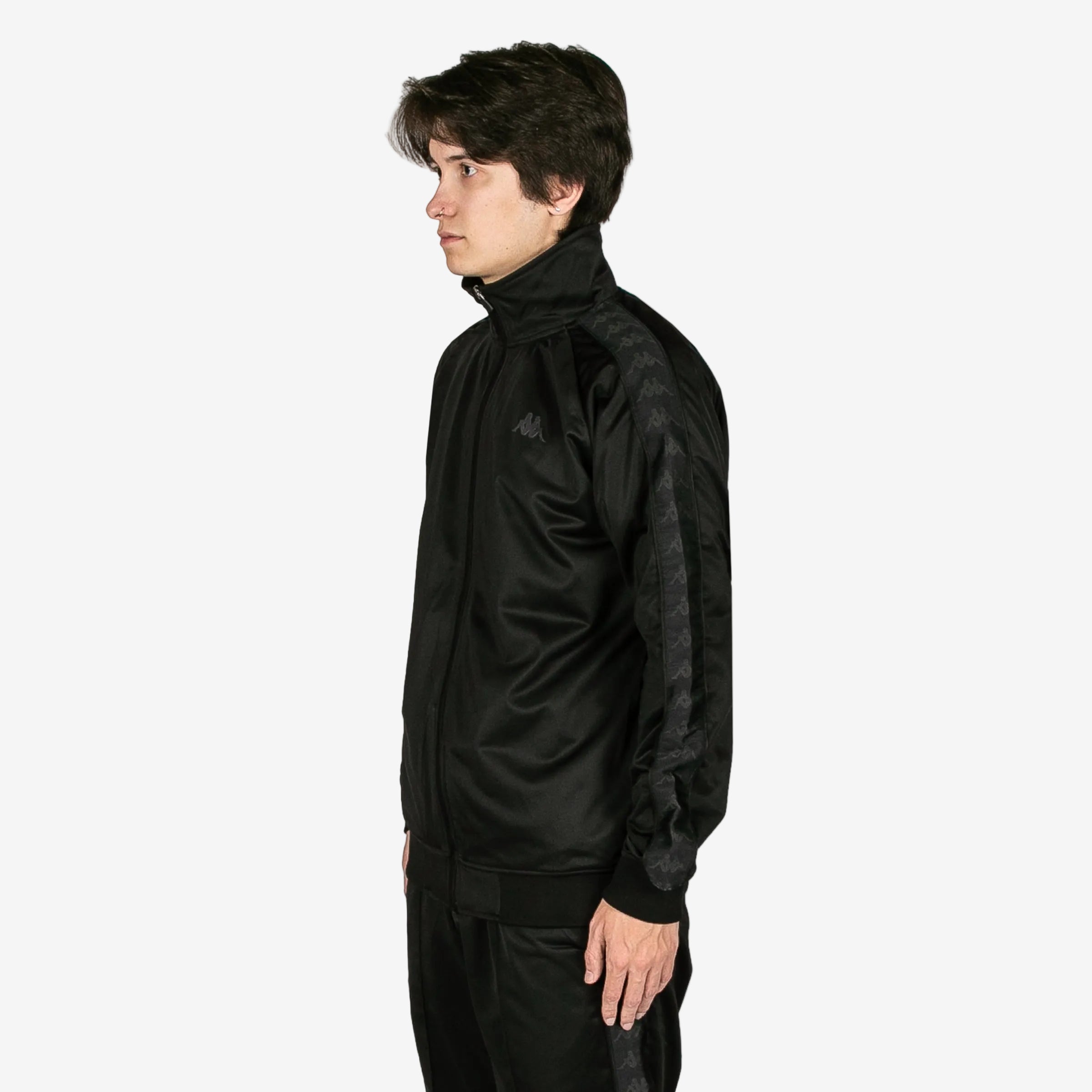 222 Banda Anniston Track Jacket - Black / Jet Black - Image 2
