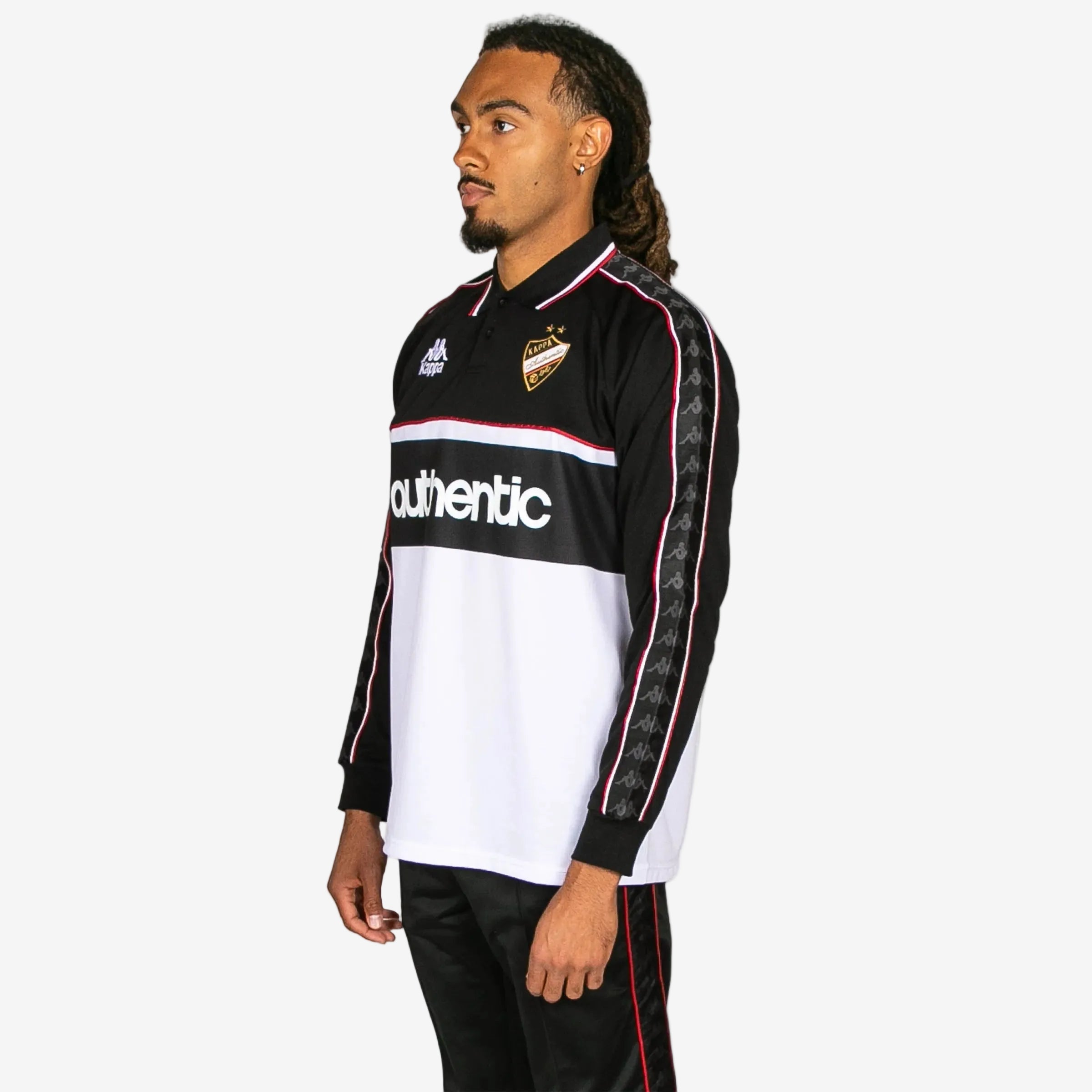 222 Banda Onika Long Sleeve Jersey - Black White Red Racing - Image 2