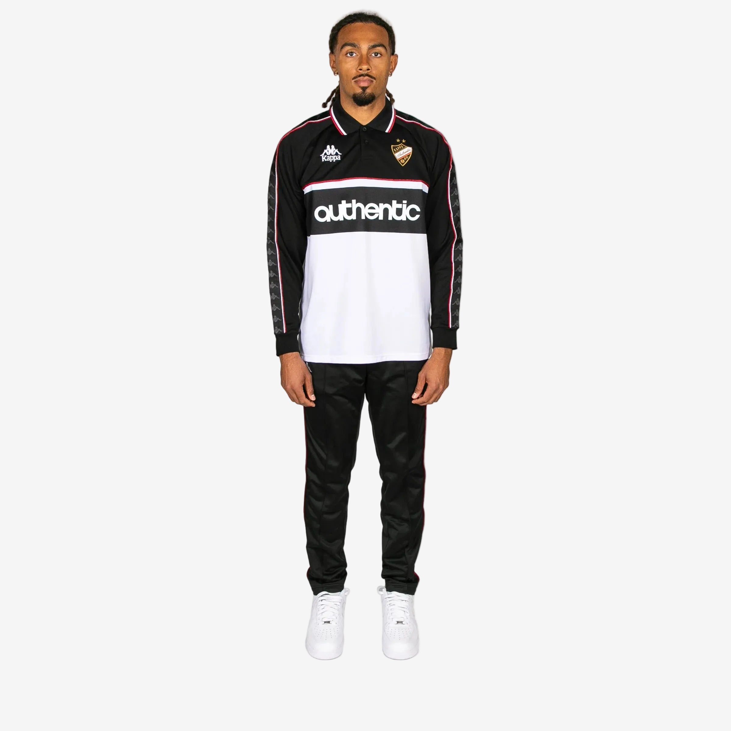 222 Banda Onika Long Sleeve Jersey - Black White Red Racing - Image 6